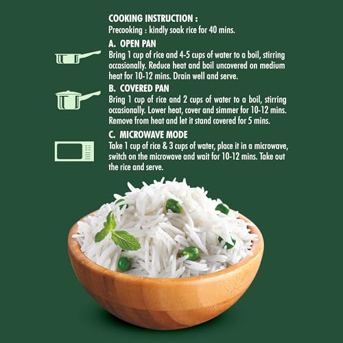 Image of Buy 1 Get 1 Free | Delhi Pasand 1121 Ajwa Biryani XXXL-5Kg Cholesterol-Free Basmati Rice
