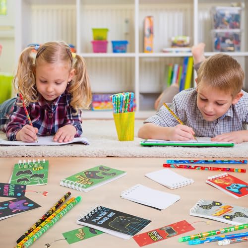 Set de papelería temática videojuegos 148 piezas miniatura 7