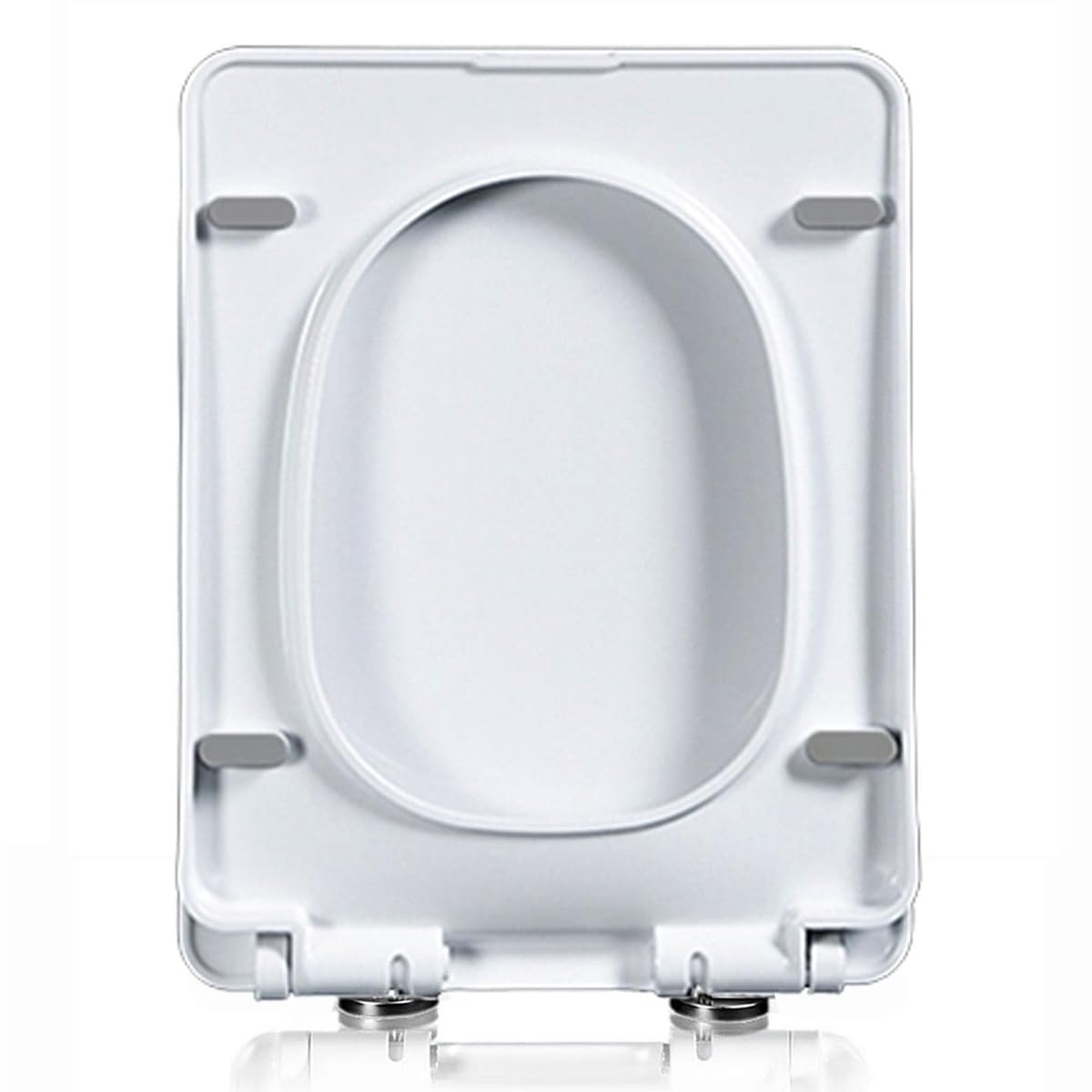 Ldhsjh 06A Soft Close Square Toilet Seat White Pp Heavy Duty Easy Clean Quick Release Fix Adjustable Hinges Duty, Heavy, Toilet, Soft, Square, Seat, White, Close, Lightweight