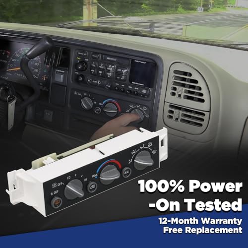 Panneau de commande de climatisation AITKEN pour Chevy GMC 1996-2000 Remplacement 599-006
