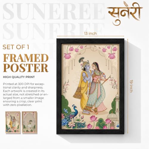 Image of Suneree Traditional Indian Wall Art - Set of 2 (ART 14, 13x19 INCHES)