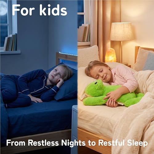 Image of Niuniu Daddy 3.3 lbs 20 inch Green Frog Weighted Stuffed Animals for Kids & Adults, Soft Sensory Comfort Plush Toy for Sleeping, Cute Lying Lap Pad Pillow for Huggable Gift