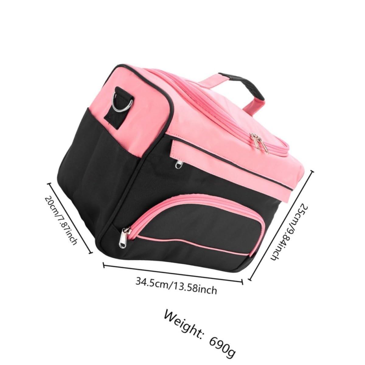 Toyvian Große Friseurtasche aus Oxfordstoff mit Metallteilen Multifunktionaler Organizer für Haarstyling Werkzeuge Robust und Leicht Zugänglich für Reisen und Outdoor Einsatz