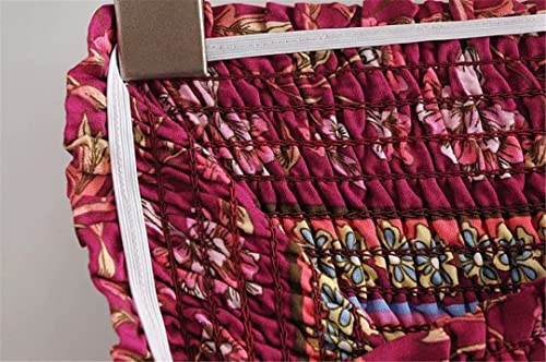 Jupe imprimé floral longue et fluide style bohème décontracté taille 40