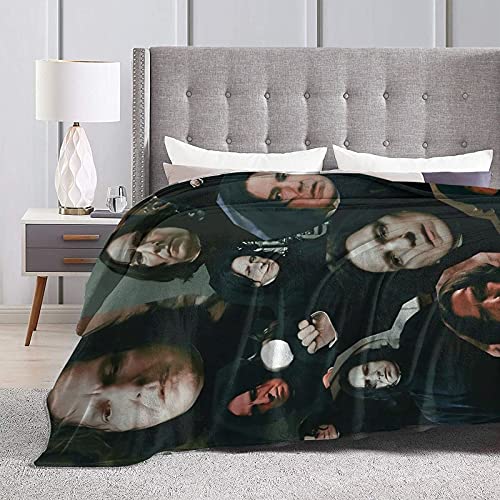 Alan Rickman miękki i wygodny wełniany koc polarowy narzuta koc do jogi koc plażowy nadaje się do domu i na kemping turystyczny x cale 200 x 152 cm