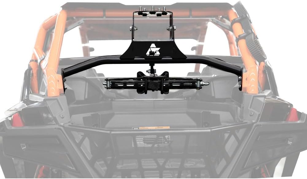 Tusk Spare Tire Carrier Heavy-Duty Roof Height Profile or Below Adjustable for Wheel Offset Compatible with Polaris RZR Pro R 4 2022-2026