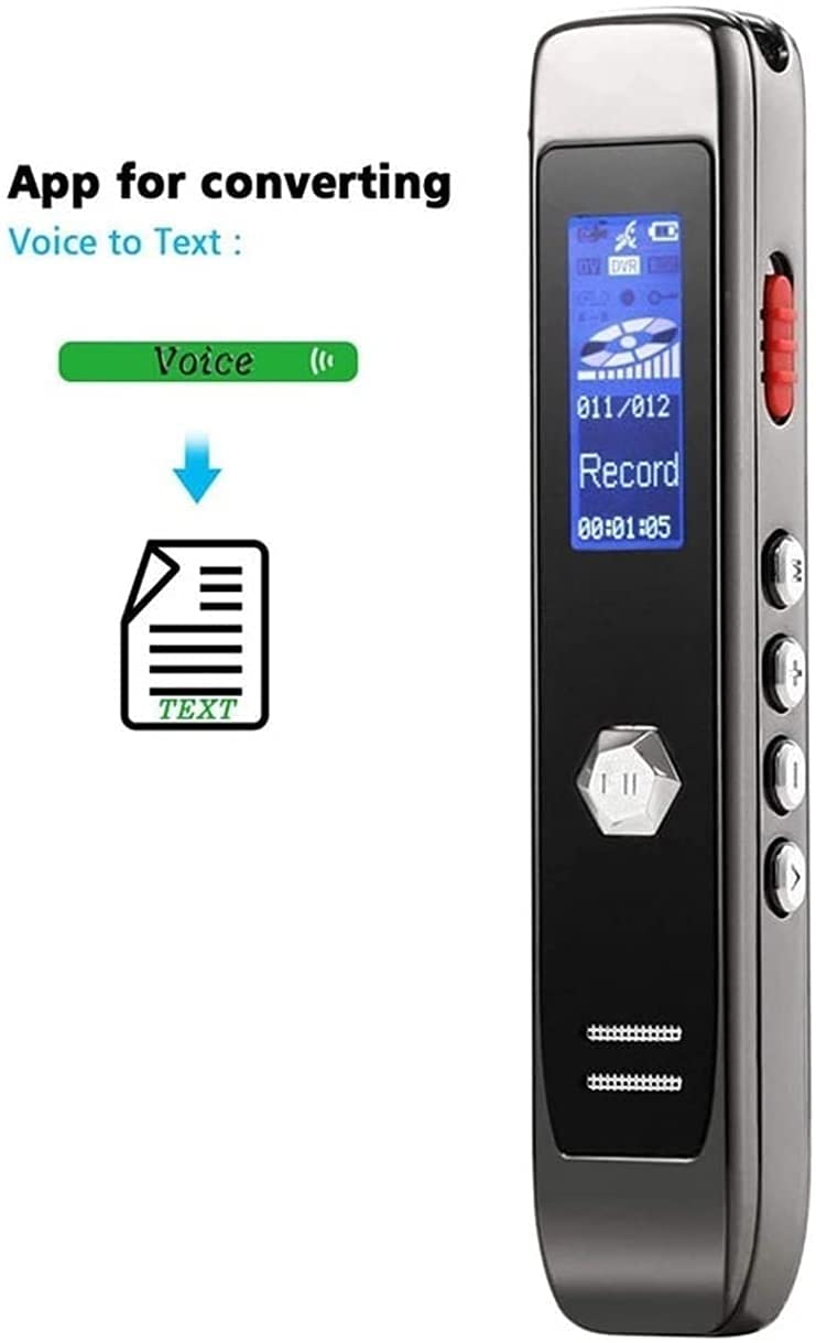 Grabadora de Voz Digital, grabadora de Voz de 16GB, Reproductor de MP3, reducción de Ruido, para conferencias, reuniones