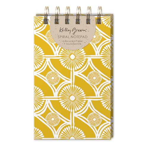 Image of Punch Studio Note Pads -100-Sheet Kelly Green Collection Pocket Spiral Notebook, 3.75 inch x 6 inch, Natural