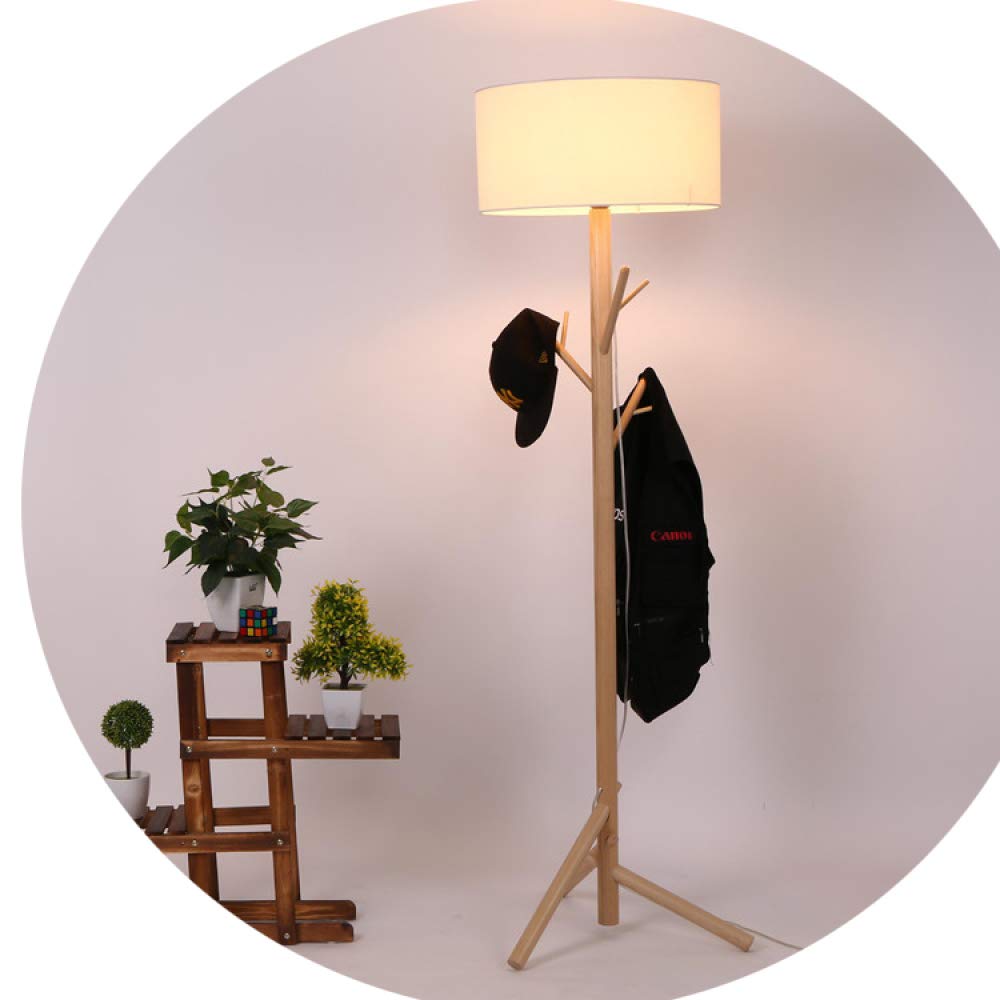 Lampadaires de salon coréen MU en bois massif pour chambre et étude