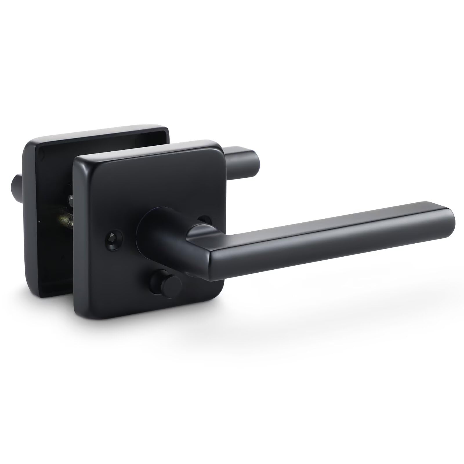 Linkaa Matte Black Door Handles - Push Lock Security -17 Linkaa Matte Black Door Handles - Push Lock Security -17