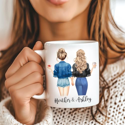 Tazón personalizado para amistad a larga distancia 11 oz miniatura 3