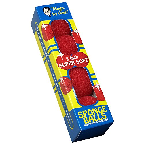 Preisvergleich Produktbild 4 Super Soft Spongeballs by Gosh, Zauberartikel, Sponge Balls, Schwammbaelle Rot, d=5cm