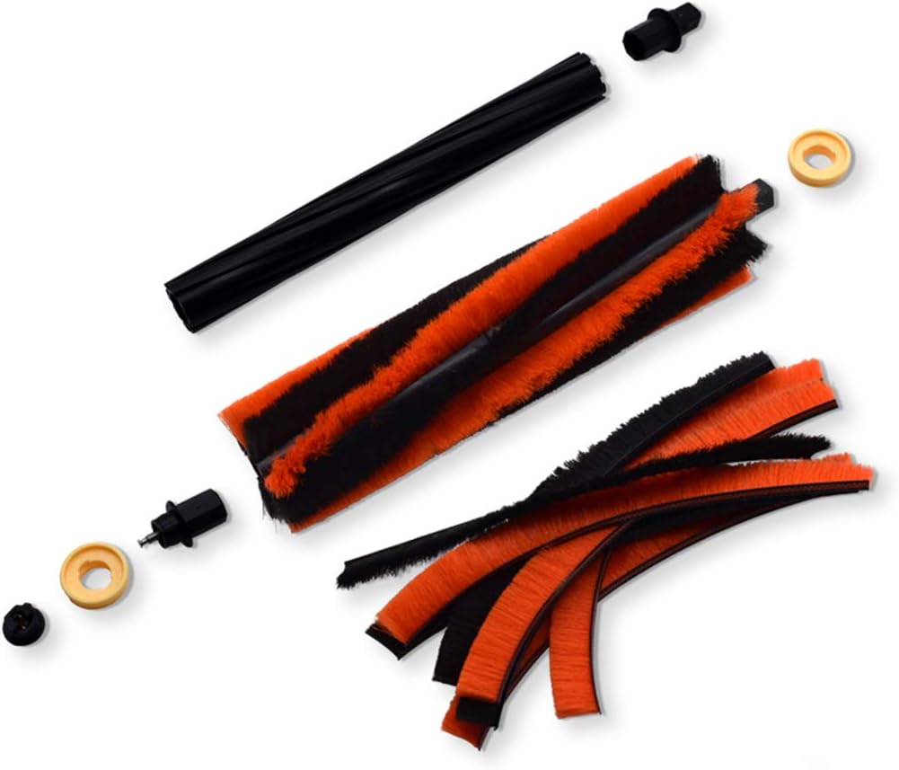 Electrostatic Roller Brush for Roborock S5 S5 MAX S6 S6 Pure S6 MAXV S50 S55 Vacuum Cleaner Parts, 1 Main Brush, 8X Blue, 8X Orange, 8X Black Brush