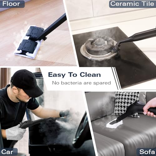 Waitbird Steam Cleaner, Multipurpose Powerful Steamer With 21 Accessories, Portable Handheld Steam Mop With 38Oz Tank, Natural Cleaning For Home Use, Floor thumb #3