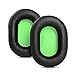 YunYiYi, 1 paio di cuscinetti di ricambio per auricolari in schiuma, cuscinetti di ricambio per cuffie stereo Mad Catz Tritton Kunai PS4 (verde)