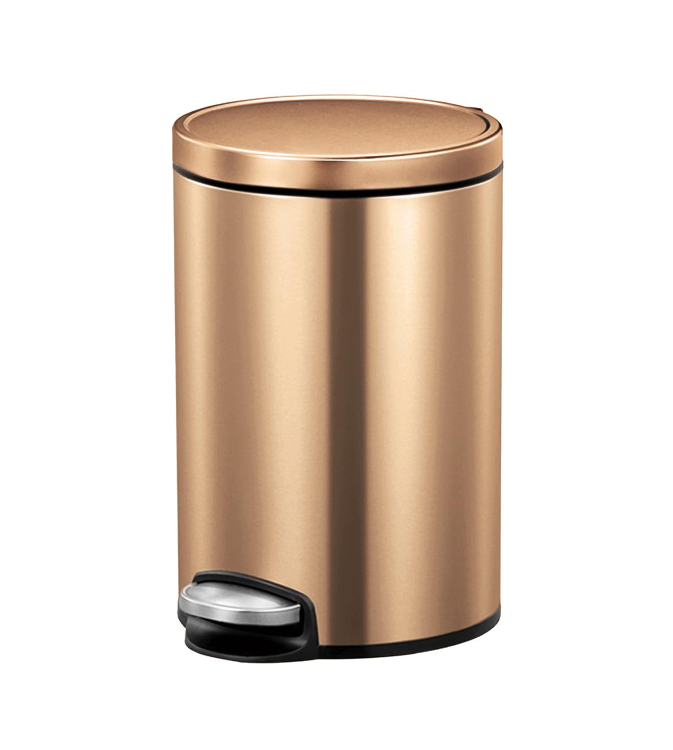Bronze Copper Pedal Bin - 20L Stainless Steel Trash Can -1