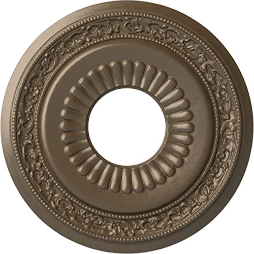 Ekena Millwork CM20LNWSS Lauren Ceiling Medallion, Warm Silver