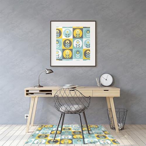 Tapis de protection de sol 120x90 pour chaises de bureau