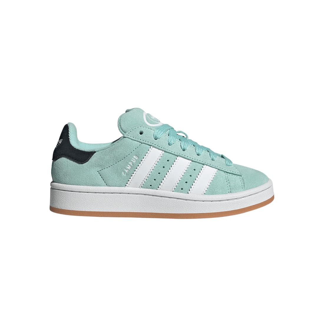 adidas Campus 00s Big Kid Shoes, Semi Flash Aqua/FTWR White/Gum, Size 6.5