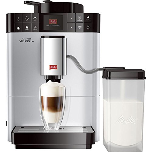 Melitta Caffeo Varianza CSP F570-101, Kaffeevollautomat mit Milchbehälter, One Touch Funktion, Silber