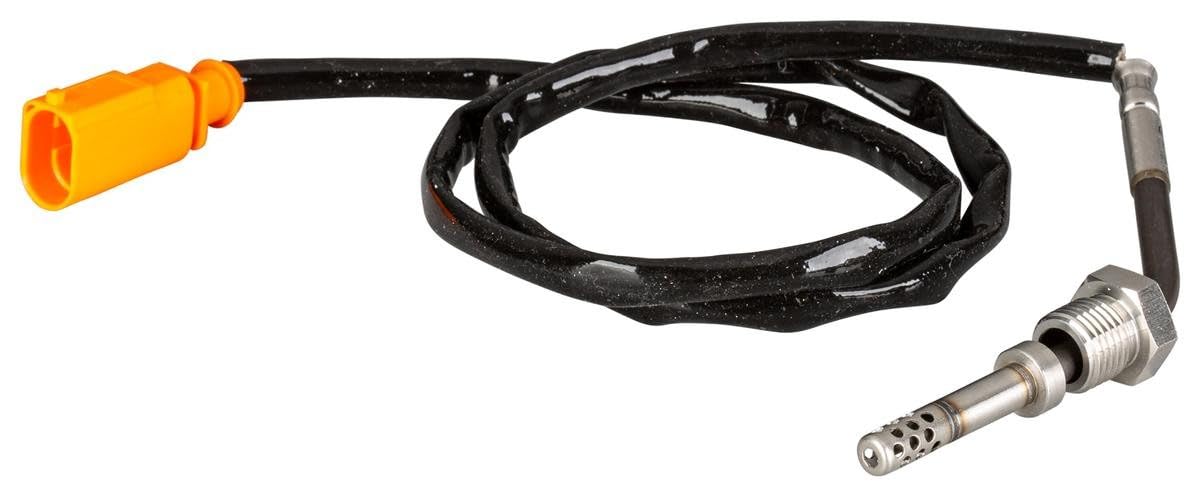 HELLA 6PT 010 376-181 Sensor, temp. gas escape - 2polos - atornillado - Cable: 345mm