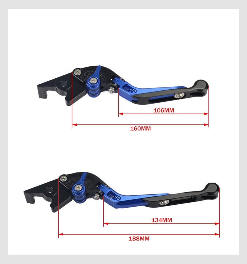 Pour Aprilia CR150 Accessoires De Moto Réglable CNC Leviers D'embrayage De Frein En Aluminium Poignée Levier De Frein Poignée Freinage Moto En (Color : 12)