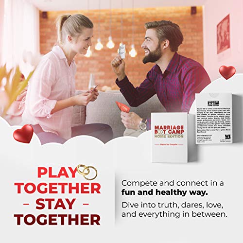 Marriage Boot Camp Home Edition - The Ultimate In Couples Games From The Hit We Tv Series - Conversation Cards In 6 Categories - Date Night Box Card Game - Fun And Unique Couples Gifts #TOP2