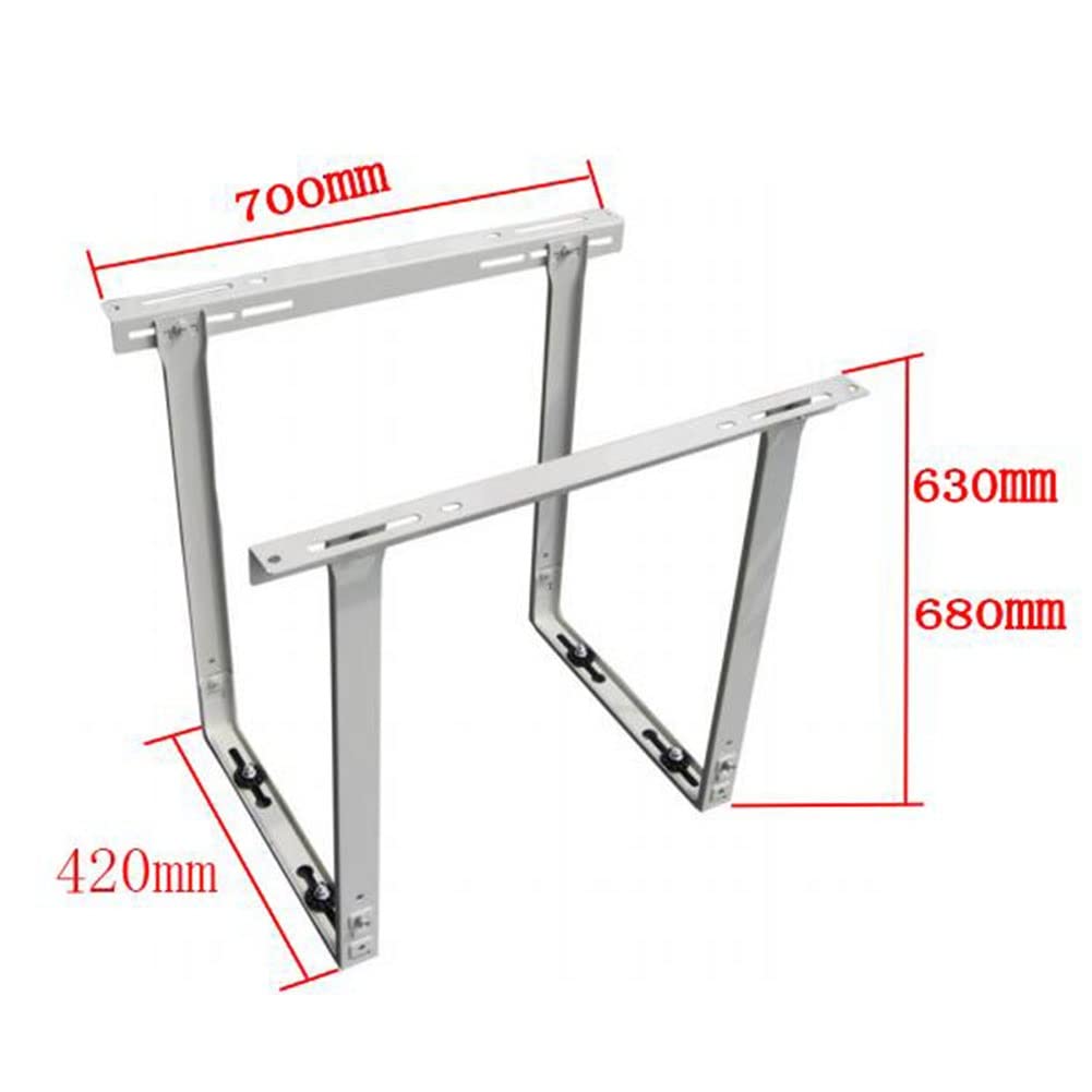 Soporte De Techo para Acondicionadores De Aire - Montaje Universal Externo para Unidades Condensadoras Sin Conductos Mini Split (Color)