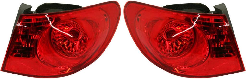 CarLights360: For 2007 2008 2009 2010 Hyundai Elantra Tail Light Assembly Passenger Side w/Bulbs DOT Certified For HY2805108