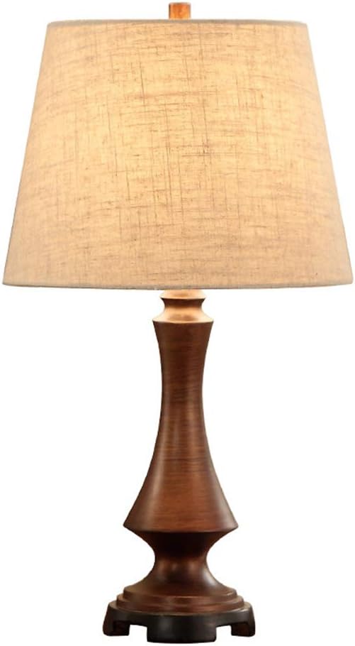 BJGUG Bedroom Table Lamp Bedside Lamp Retro Decorative Lighting Simple For Living Room Study,A,dimmerswitch
