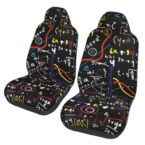 Fundas de asiento de coche con diseño matemático para furgoneta y SUV