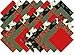 Christmas Holiday Collection 40 Precut 5-inch Quilting Fabric Squares