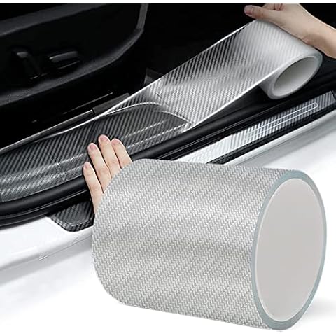 Storystore Carbon Fibre Car Door Sill Protectors Cover