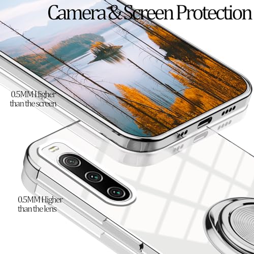 Coque silicone souple Sony Xperia 10 IV fine et transparente argenté
