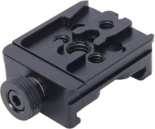 Miniatura 5 de NICEYRIG Abrazadera de liberación rápida para tipo Arca-Suiza, con adaptador funcional 2 en 1 de placa de cola de milano aplicable para DJI RS 3