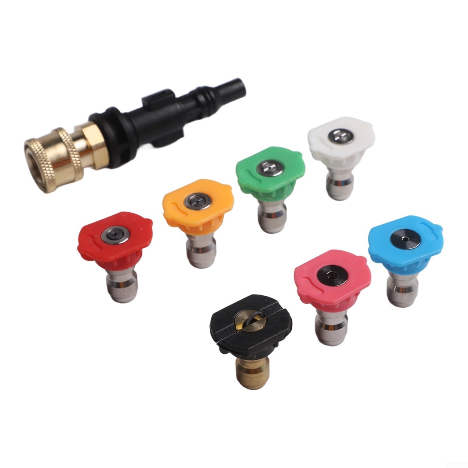 Boquilla de tanque de espuma de alta presión con adaptador de conexión rápida de 1/4 para LAVOR para PARKSIDE PHD para VAX para STERWINS para CRAFTSMAN para CHAMPION latón y plástico 3500 PSI