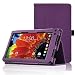 ACdream RCA Voyager 7 Case, Folio Premium PU Leather Cover Case for RCA Voyager (2016, 2017)/RCA Voyager II/RCA Voyager III RCA/RCA Voyager Pro 7" Android Tablet, Dark Purple