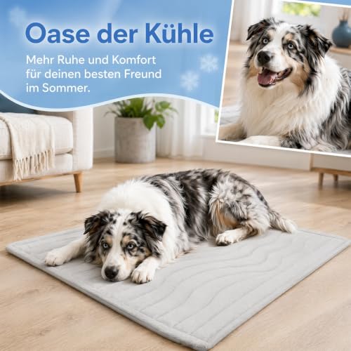 Tapis rafraîchissant pour chiens Arc-Chill bleu en taille L pour l'été - 4