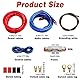 10GA Auto Verstärker Kabelsatz Kfz Verstärker Kabelsatz Anschluss Set Verstärker Endstufe Kabel 1500w Car Audio Wire 4,5 m Stromkabel Endstufen Anschluss Kabelsatz installieren Verbinder Set