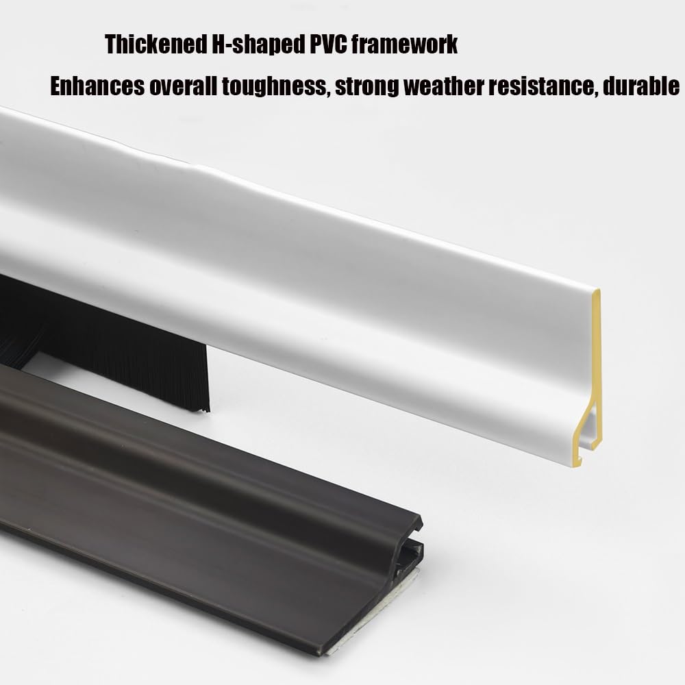 Paraspifferi Per Porte Bianco Guarnizione Porta Blindata Paraspifferi Sottoporta Per Finestre, Porte Del Garage, Porte Avvolgibili(35”x10pack)