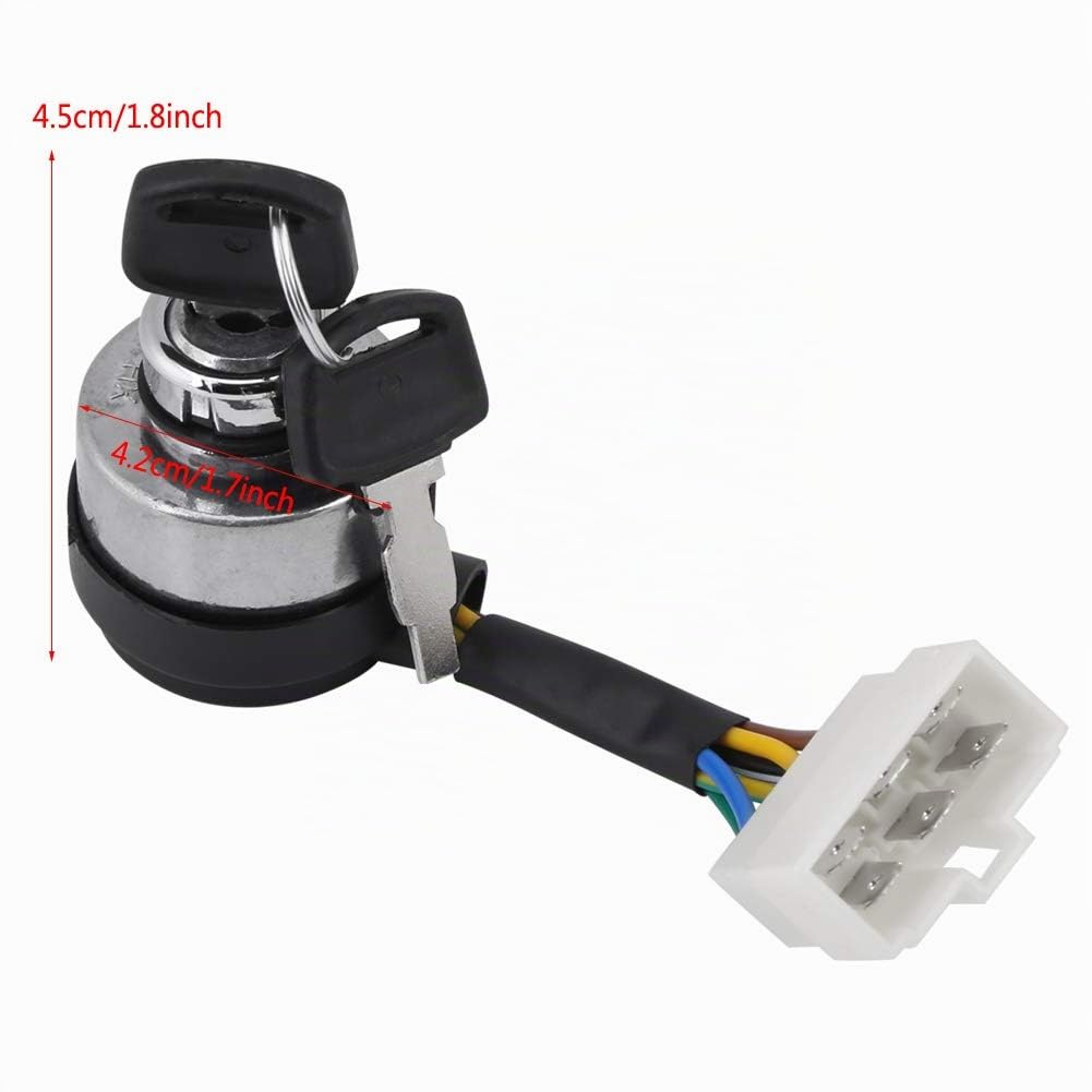 Shopping Pazzo Avviamento con interruttore a chiave di avviamento accensione a 6 fili per rimorchio per trattore per auto con generatore di gas 2.5-6.5KW 188F