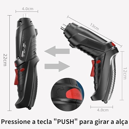 Kit Parafusadeira com 48 Peças Para pequenos reparos– Potência e Versatilidade em Suas Mãos!