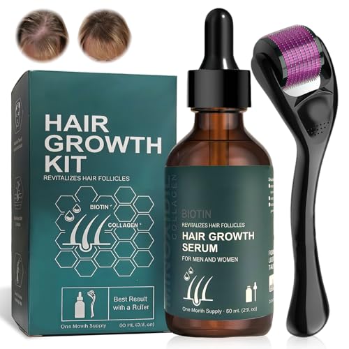#rémunéré #Amazon<br>60ml Huile pour cheveux Sérum de Cheveux pour Hommes Femmes avec Rouleau 0 5 mm Soin du Cuir Chevelu et Renforcement Capillaire