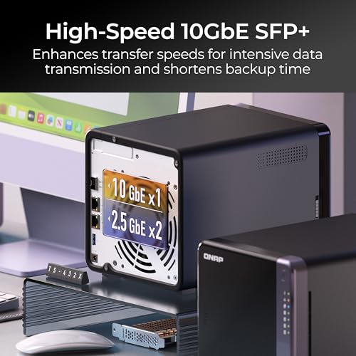 Image of QNAP TS-432X-4G-US 4 Bay 10GbE Desktop NAS with ARM Alpine AL524 Quad-core Processor and 4 GB DDR4 RAM (Diskless)