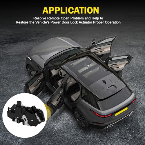 Image of Door Lock Latch Actuator Rear Left Side Compatible with 2010-2019 Ford Explorer F-150 Lobo Taurus 2010-2014 Lincoln Mark LT,5426413 937-677 9L3Z-5426413-A