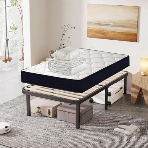 Luxirest Ensemble Matelas et Sommier et Couette et Oreiller - Matelas 90x190x16 - Sommier 90x190 - Couette 140x200 - Oreiller 60x60 (Pack Matelas 90x190+Sommier)