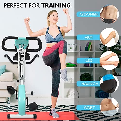 SereneLife Indoor Folding Stationary Exercise Bike - Foldable Stationary Bike Cycling Cardio Workout Equipment - Compact Home Bicycle Fitness Machine w/ 8 Resistance Level, Pulse Monitoring SLXB18 5 SereneLife Indoor Folding Stationary Exercise Bike - Foldable Stationary Bike Cycling Cardio Workout Equipment - Compact Home Bicycle Fitness Machine w/ 8 Resistance Level, Pulse Monitoring SLXB18