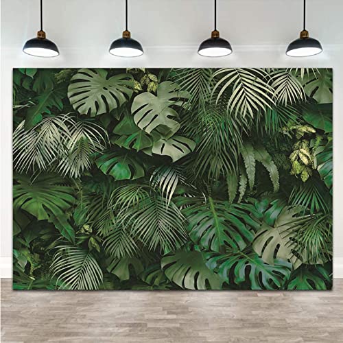 Fondo Fotográfico con Hojas Verdes 8x6 ft para Estudio miniatura 1