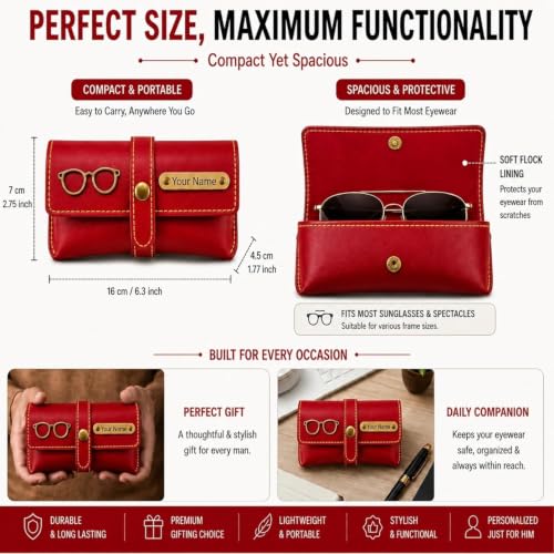 Image of Customized Wallet Combo Gift Set for Men | Faux Leather Wallet, Passport Cover & Keychain with Name & Charm | Personalized Gift for Birthday, Rakhi & Anniversary (Red wkps)