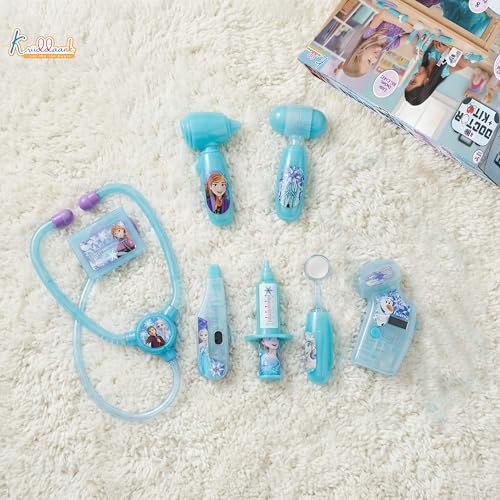 Image of Frozen Doctor Kit for Kids - 8 Piece Medical Play Set with Stethoscope, Syringe & Accessories-Non-Electric Pretend & Role Play Learning Toy - Birthday Gift for Girls 3+ Years (Turkish Blue)